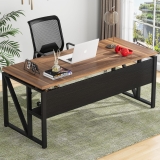 Executive Desk for Home & Office,Executive Desk for Office, Laptop Table, Study Table, Modern Workstation – Brown – DIY – 160×80 x75 CM