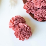 // Rustic Pink Sola Belly Flower 6 cm (Pack of 10 pcs) // Bowl Fillers // Home Decor